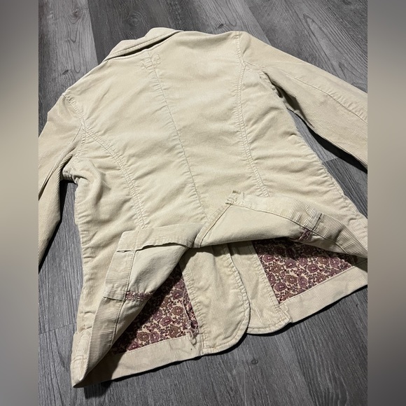 American Eagle Outfitters Beige/Khaki Button Up Blazer-Women’s Sz Medium Stretch - Picture 5 of 13